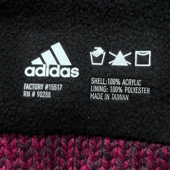 Adidas Crestline Waffle Knit Fleece Lined Headband Purple Gorpcore Sporty Ski-OS - Picture 9 of 9